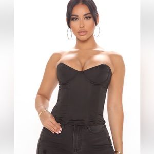 When I Lose Control Satin Corset NWT fashion nova